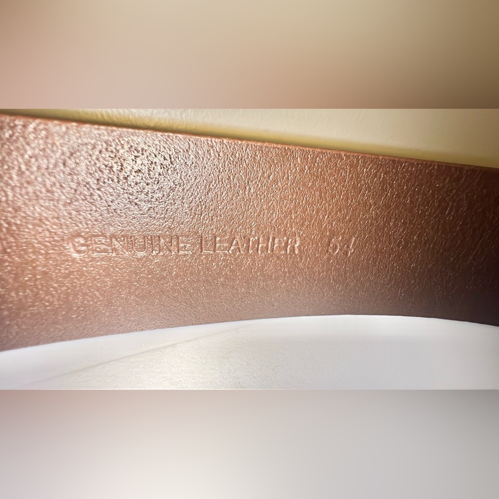 Carhartt men’s size 54 brown genuine leather belt - Picture 4 of 7